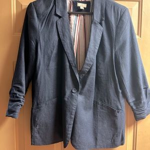 Jules and Leopold Blazer, Blue and inner lined. Size XL (fits like a Medium)